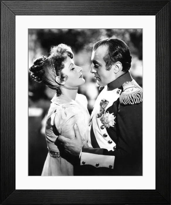Framed Print : CONQUEST, from left: Greta Garbo, Charles Boyer as Napoleon Bonaparte, 1937