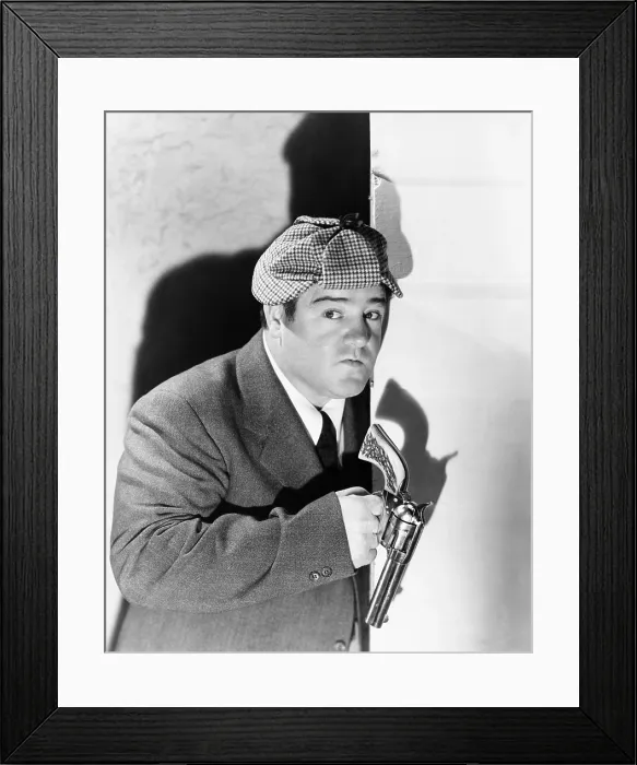 Framed Print : WHO DONE IT?, Lou Costello, 1942 Framed Print : WHO DONE IT?, Lou Costello, 1942