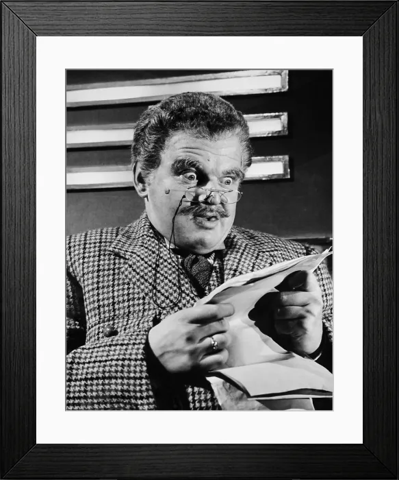 Framed Print : WHO DONE IT?, Benny Hill, 1956 Framed Print : WHO DONE IT?, Benny Hill, 1956