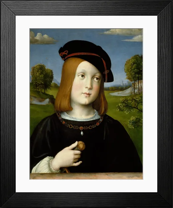 Framed Print : FEDERIGO GONZAGA, by Francesco Francia, 1510, Italian Renaissance painting, tempera on wood Framed Print : FEDERIGO GONZAGA, by Francesco Francia, 1510, Italian Renaissance painting, tempera on wood