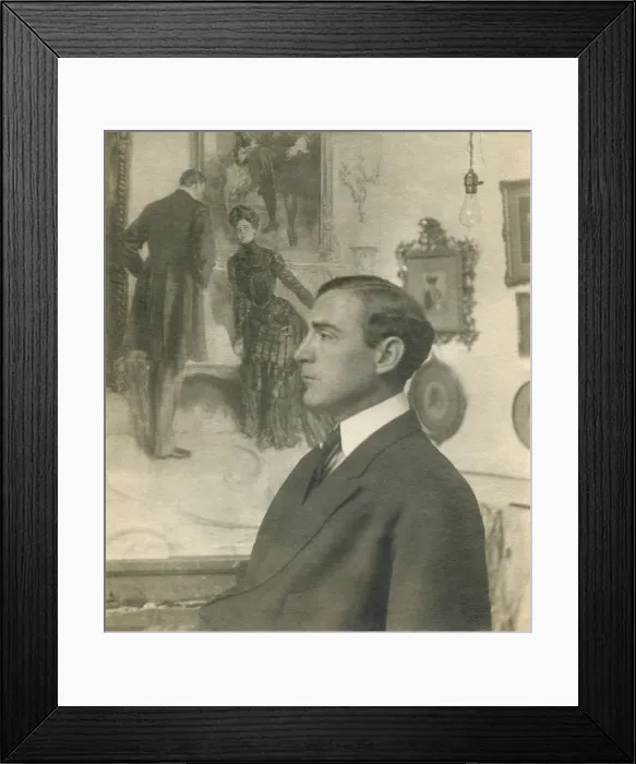 Framed Print : Howard Chandler Christy, American artist, illustrator, and portrait painter, c. 1910 (BSLOC_2018_4_26) Framed Print : Howard Chandler Christy, American artist, illustrator, and portrait painter, c. 1910 (BSLOC_2018_4_26)