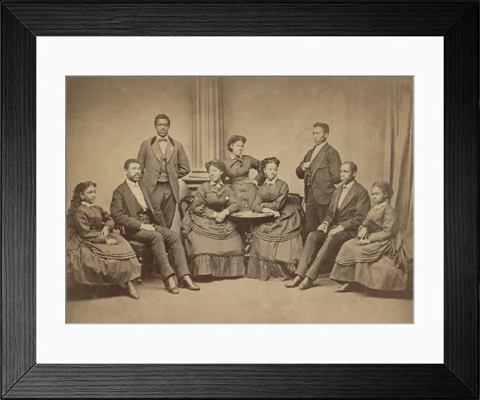 Framed Print : Fisk University Jubilee Singers, were formed in 1871 by the George White, schools music professor Framed Print : Fisk University Jubilee Singers, were formed in 1871 by the George White, schools music professor