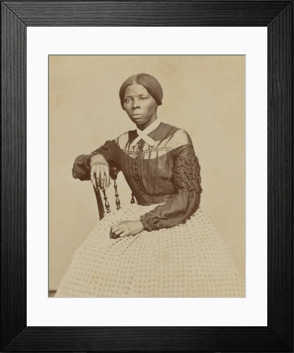 Framed Print : Harriet Tubman, in 1868 or 1869 photograph by Benjamin F. Powelson, of Auburn, New York Framed Print : Harriet Tubman, in 1868 or 1869 photograph by Benjamin F. Powelson, of Auburn, New York