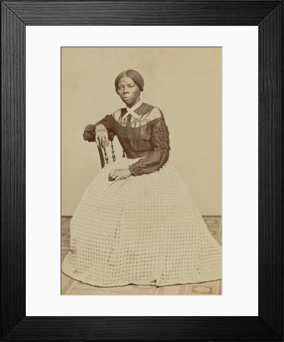 Framed Print : Harriet Tubman, in 1868 or 1869 photograph by Benjamin F. Powelson, of Auburn, New York