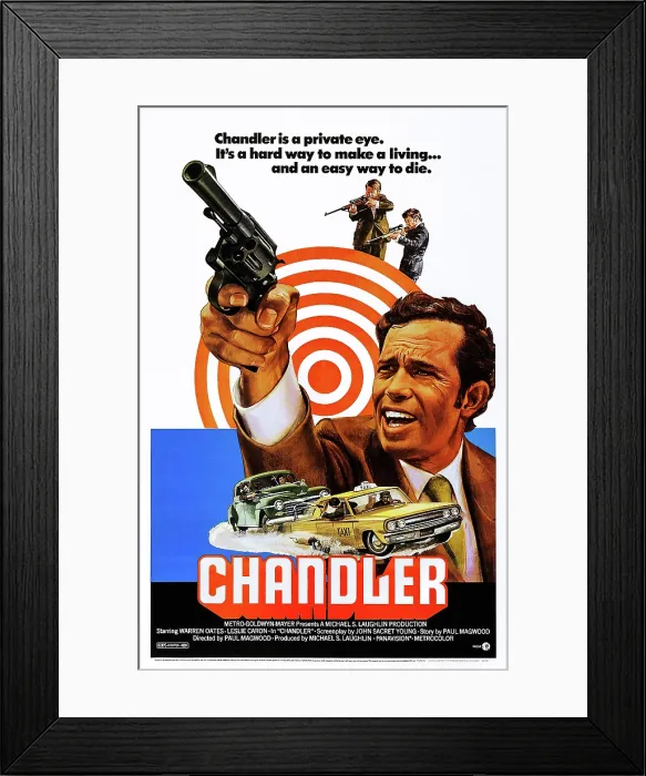 Framed Print : CHANDLER, US poster, Warren Oates, 1971 Framed Print : CHANDLER, US poster, Warren Oates, 1971