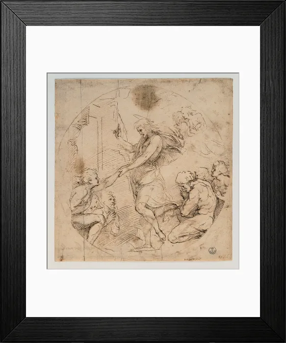 Framed Print : Sanzio Raffaello, Christ in the Limbo, 1483 - 1520, 15th Century, stylus, pen, paper, Italy, Tuscany, Florence, Uffizi Gallery, Drawings and Prints Cabinet Framed Print : Sanzio Raffaello, Christ in the Limbo, 1483 - 1520, 15th Century, stylus, pen, paper, Italy, Tuscany, Florence, Uffizi Gallery, Drawings and Prints Cabinet