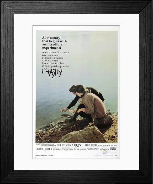 Framed Print : CHARLY, US poster, Claire Bloom, Cliff Robertson, 1968