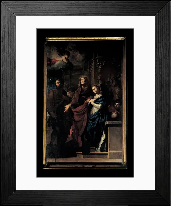 Framed Print : Novelli Pietro known as Monrealese, The Marriage of the Virgin, 1647, 17th Century, oil on canvas, Italy, Sicily, Palermo, San Matteo Church