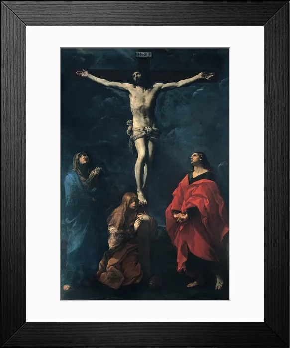 Framed Print : Reni Guido, Crucifixion, 1617, 17th Century, oil on canvas, Italy, Emilia Romagna, Bologna, National Gallery of Art