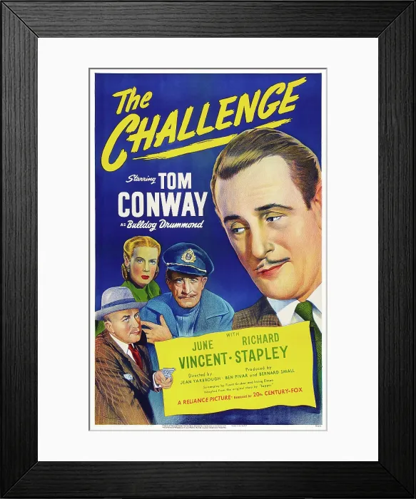 Framed Print : THE CHALLENGE, US poster art, from second left: June Vincent, Houseley Stevenson, Tom Conway, 1948, TM and copyright 20th Century Fox Film Corp