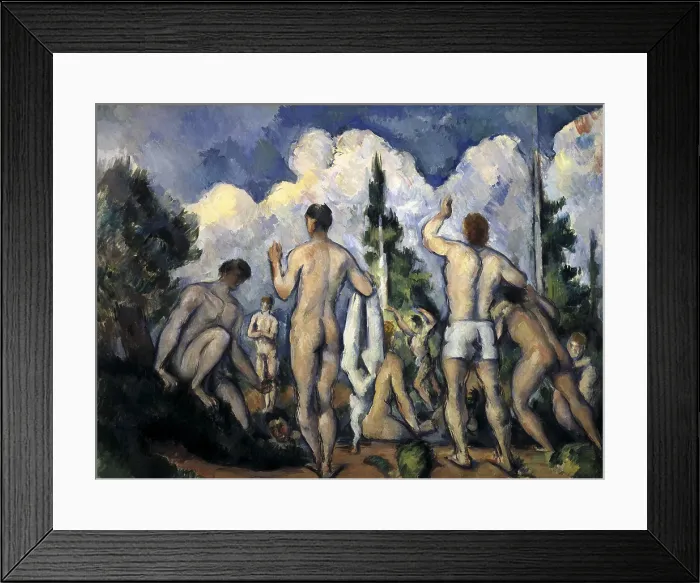 Framed Print : CEZANNE, Paul (1839-1906). Bathers. 1890 - 1892. Post-Impressionism. Oil on canvas. FRANCE. Paris. Musee d'Orsay (Orsay Museum) Framed Print : CEZANNE, Paul (1839-1906). Bathers. 1890 - 1892. Post-Impressionism. Oil on canvas. FRANCE. Paris. Musee d'Orsay (Orsay Museum)
