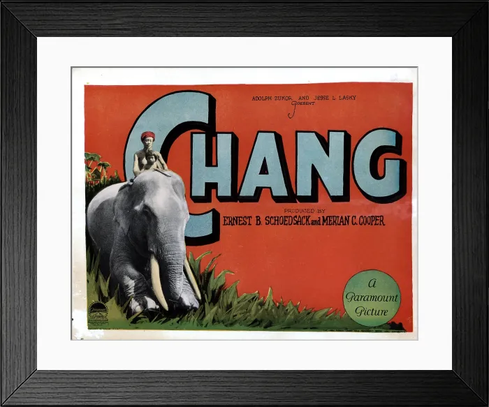 Framed Print : CHANG, (aka CHANG: A DRAMA OF THE WILDERNESS), from left, Kru, Nah, 1927