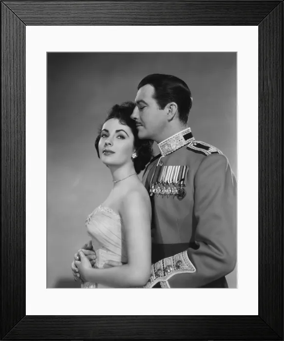 Framed Print : CONSPIRATOR, from left: Elizabeth Taylor, Robert Taylor, 1949