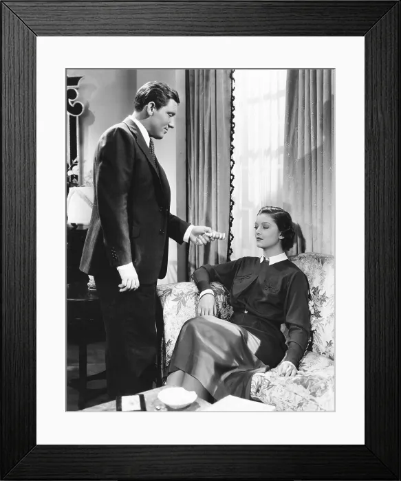 Framed Print : WHIPSAW, from left: Spencer Tracy, Myrna Loy, 1935 Framed Print : WHIPSAW, from left: Spencer Tracy, Myrna Loy, 1935