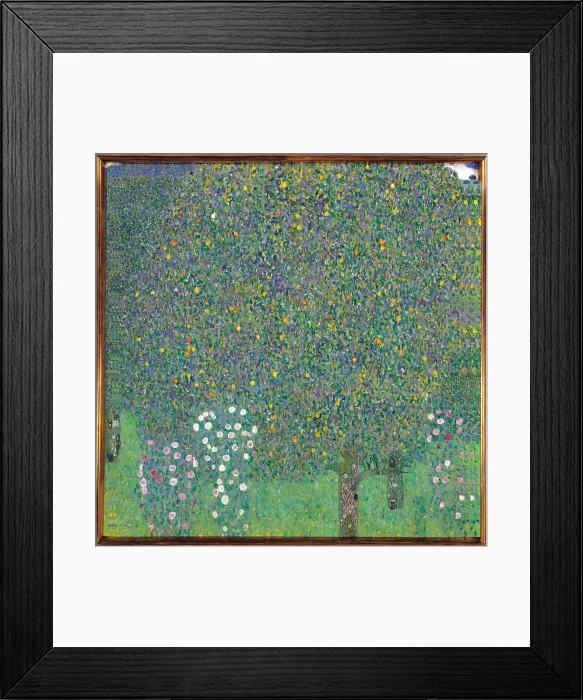 Framed Print : Rosebushes Under the Trees, by Gustav Klimt, 1905 about, 19th Century, oil on canvas, cm 110 x 110 - France, Ile de France, Paris, Muse dOrsay, RF1980-195. All Framed Print : Rosebushes Under the Trees, by Gustav Klimt, 1905 about, 19th Century, oil on canvas, cm 110 x 110 - France, Ile de France, Paris, Muse dOrsay, RF1980-195. All