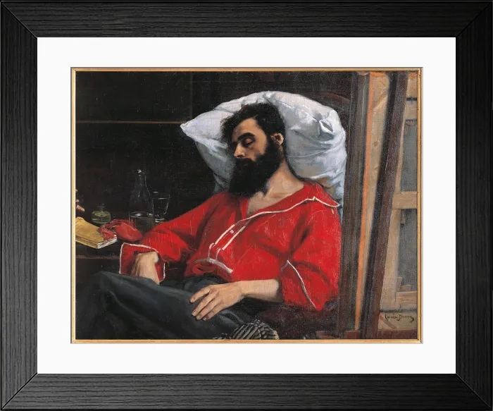 Framed Print : The Convalescent, or the Wounded Man, by Durand Charles Emile Auguste known as Carolus-Duran, 19th Century, oil on canvas, cm 99 x 126 - France, Ile de France, Paris, Muse dOrsay Framed Print : The Convalescent, or the Wounded Man, by Durand Charles Emile Auguste known as Carolus-Duran, 19th Century, oil on canvas, cm 99 x 126 - France, Ile de France, Paris, Muse dOrsay