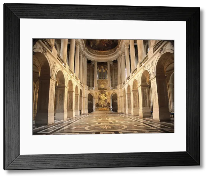 Framed Print : COTTE, Robert de (1656-1735). Palace of Versailles. Royal Chapel. 1710. FRANCE. Versailles. Palace of Versailles. Classicism. Architecture