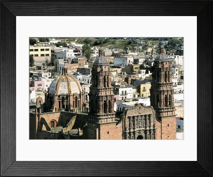 Framed Print : Zacatecas Cathedral. 1730-1760. MEXICO. ZACATECAS. Zacatecas. Cathedral. Churrigueresque style. Baroque art. - Iberfoto / Everett Collection (346425)**US SALES ONLY**