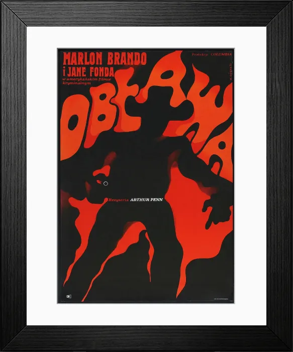 Framed Print : THE CHASE, (aka OBEAWA), Polish poster, 1966 Framed Print : THE CHASE, (aka OBEAWA), Polish poster, 1966