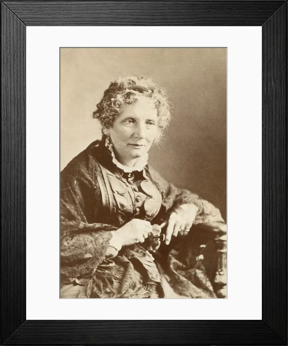 Framed Print : Harriet Beecher Stowe in 1876. The author of UNCLE TOMS CABIN, 1852, came from the religious and abolitionist family of patriarch Lyman Beecher (BSLOC_2018_4_41) Framed Print : Harriet Beecher Stowe in 1876. The author of UNCLE TOMS CABIN, 1852, came from the religious and abolitionist family of patriarch Lyman Beecher (BSLOC_2018_4_41)