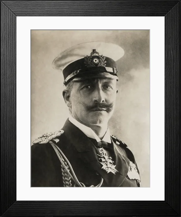 Framed Print : Kaiser Wilhelm II in 1912. For almost 20 years he pursued an aggressive foreign policy and expansion of the German Navy (BSLOC_2018_3_41) Framed Print : Kaiser Wilhelm II in 1912. For almost 20 years he pursued an aggressive foreign policy and expansion of the German Navy (BSLOC_2018_3_41)