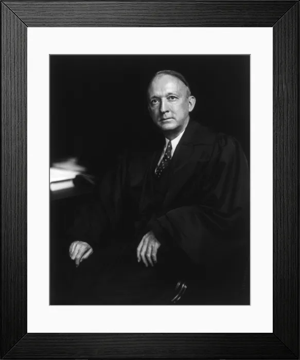 Framed Print : Hugo Black, Supreme Court Justice nominated by FDR in 1937. He was the first Court nominee since 1853 to have his appointment delayed by the Senate Judiciary Committee