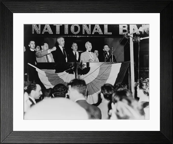 Framed Print : ACLU leaders celebrate a labor victory in the Supreme Court case, Hague v. CIO of June 5, 1939