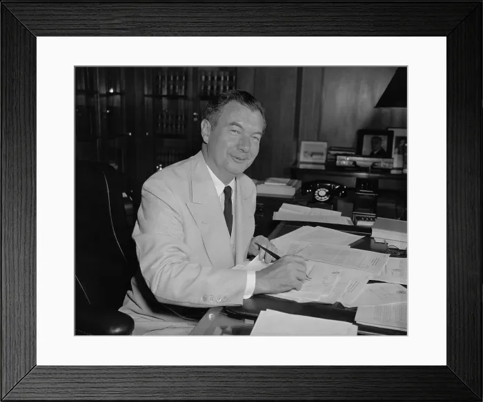 Framed Print : Attorney General Robert Jackson, was FDR's seventh Supreme Court nominee in 1941. (BSLOC_2013_8_76) Framed Print : Attorney General Robert Jackson, was FDR's seventh Supreme Court nominee in 1941. (BSLOC_2013_8_76)