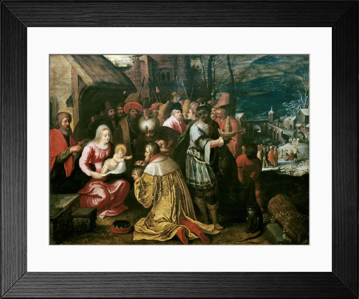 Framed Print : FRANCKEN, Frans III (1607-1667). Adoration of the Magi. 17th c. Flemish art. Oil on canvas. BELGIUM. Tournai. Fine Arts Museum Framed Print : FRANCKEN, Frans III (1607-1667). Adoration of the Magi. 17th c. Flemish art. Oil on canvas. BELGIUM. Tournai. Fine Arts Museum