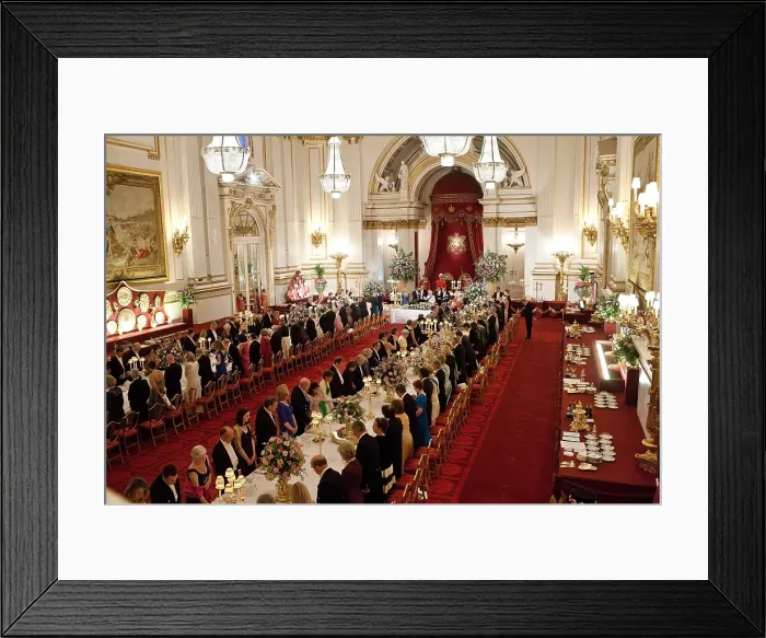 Framed Print : State Banquet for President Barack Obama hosted by Queen Elizabeth II at Buckingham Palace. London, England, May 24, 2011. (BSLOC_2015_3_216) Framed Print : State Banquet for President Barack Obama hosted by Queen Elizabeth II at Buckingham Palace. London, England, May 24, 2011. (BSLOC_2015_3_216)