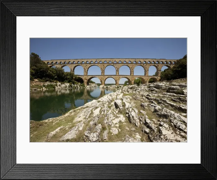 Framed Print : FRANCE. Vers-Pont-du-Gard. Roman aqueduct and bridge on river Gard (Pont du Gard). Built in 1st AD. - Paul Maeyaert / Iberfoto / Everett Collection (550841)**US SALES ONLY** Framed Print : FRANCE. Vers-Pont-du-Gard. Roman aqueduct and bridge on river Gard (Pont du Gard). Built in 1st AD. - Paul Maeyaert / Iberfoto / Everett Collection (550841)**US SALES ONLY**
