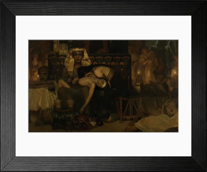 Framed Print : Death of the Pharaoh's Firstborn Son, by Lawrence Alma Tadema, 1872, English painting oil on canvas