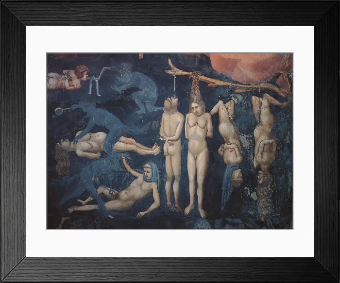 Framed Print : The Last Judgement, by Giotto, 1303 - 1305 about, 14th Century, fresco, cm 1000 x 840 - Italy, Veneto, Padua, Scrovegni Chapel