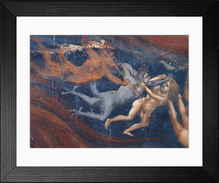Framed Print : The Last Judgement, by Giotto, 1303 - 1305 about, 14th Century, fresco, cm 1000 x 840 - Italy, Veneto, Padua, Scrovegni Chapel