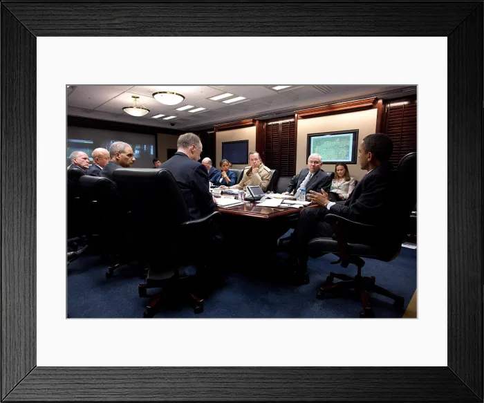 Framed Print : President Obama meets with national security team on Afghanistan and Pakistan, April 25, 2011 Framed Print : President Obama meets with national security team on Afghanistan and Pakistan, April 25, 2011