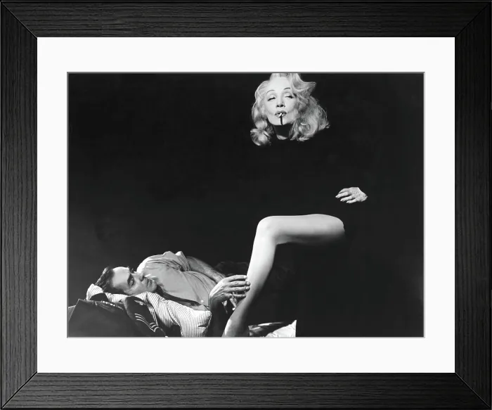 Framed Print : WITNESS FOR THE PROSECUTION, Tyrone Power, Marlene Dietrich, 1957