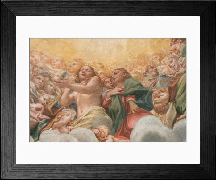 Framed Print : Allegri Antonio known as Correggio, Assumption of the Virgin, 1526 - 1530, 16th Century, fresco, Italy, Emilia Romagna, Parma, Santa Maria Assunta Cathedral, Dome Framed Print : Allegri Antonio known as Correggio, Assumption of the Virgin, 1526 - 1530, 16th Century, fresco, Italy, Emilia Romagna, Parma, Santa Maria Assunta Cathedral, Dome