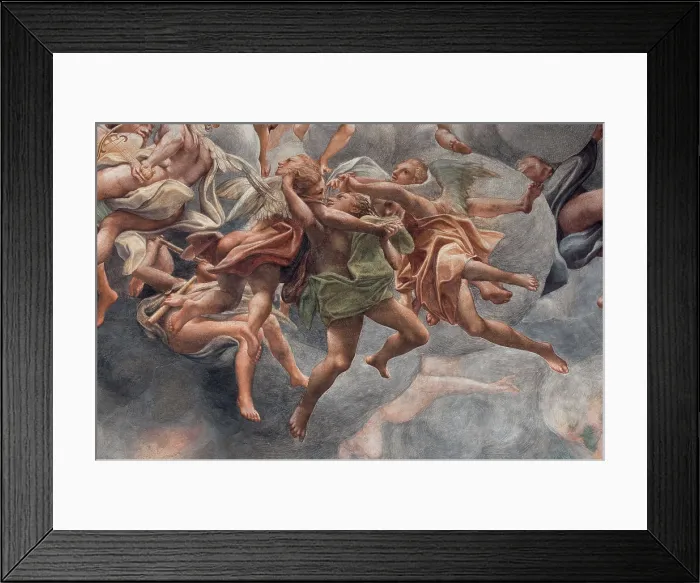 Framed Print : Allegri Antonio known as Correggio, Assumption of the Virgin, 1526 - 1530, 16th Century, fresco, Italy, Emilia Romagna, Parma, Santa Maria Assunta Cathedral, Dome