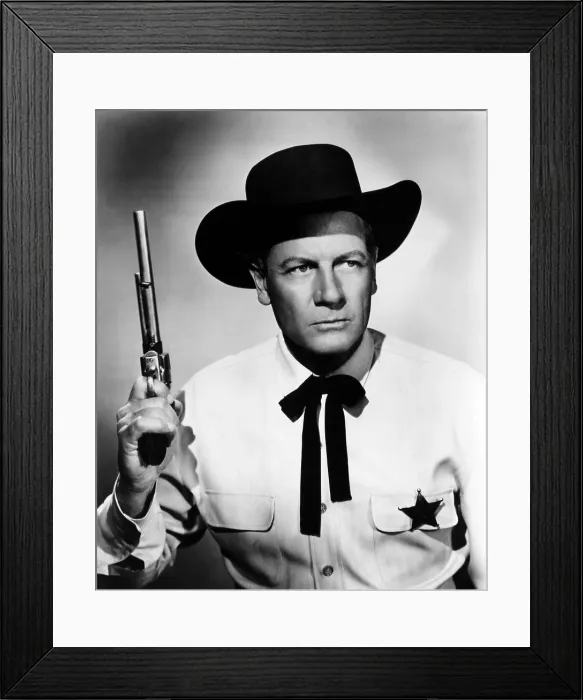 Framed Print : WICHITA, Joel McCrea, 1955 Framed Print : WICHITA, Joel McCrea, 1955