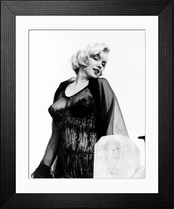 Framed Print : SOME LIKE IT HOT, Marilyn Monroe, (in a jet-beaded dress by Orry-Kelly), 1959