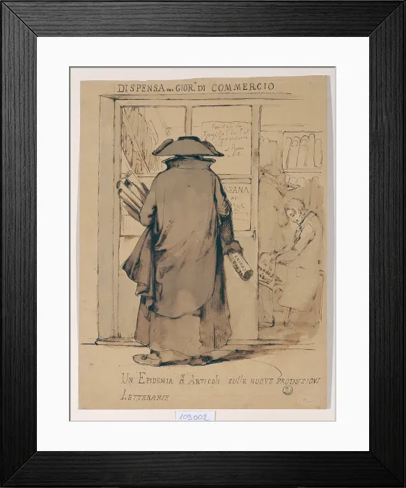 Framed Print : Moricci Giuseppe, A Spate / Epidemic of Articles, 1849, 19th Century, Unknow, Italy, Tuscany, Florence, Uffizi Gallery, Drawings and Prints Cabinet Framed Print : Moricci Giuseppe, A Spate / Epidemic of Articles, 1849, 19th Century, Unknow, Italy, Tuscany, Florence, Uffizi Gallery, Drawings and Prints Cabinet