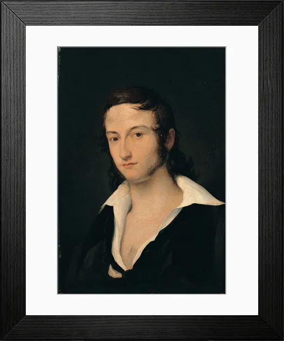 Framed Print : Hayez Francesco, Portrait of Carlo Della Bianca, 1822, 19th Century, oil on panel, Italy, Lombardy, Milan, Brera Art Gallery