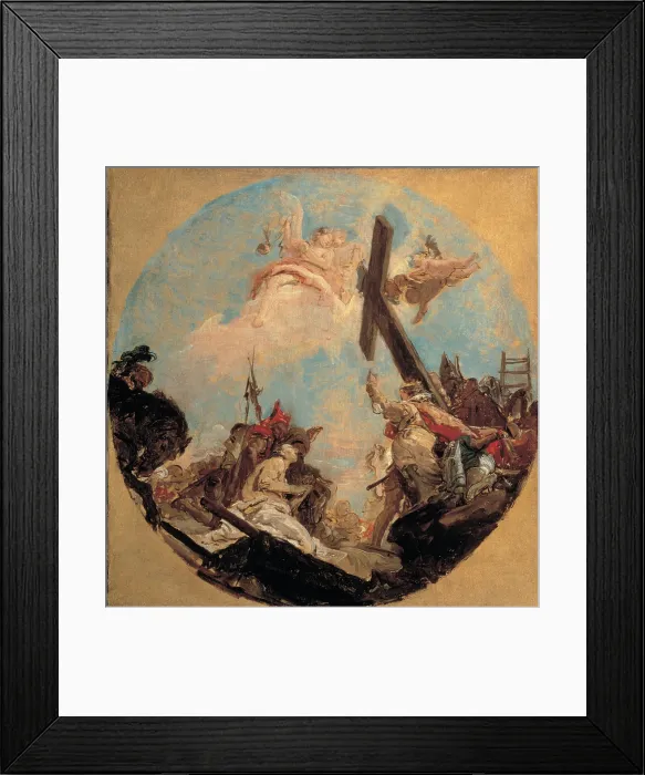 Framed Print : Tiepolo Giambattista, Discovery of the True Cross and St Helena, 1740, 18th Century, canvas, Italy, Veneto, Venice, Accademia Galleries
