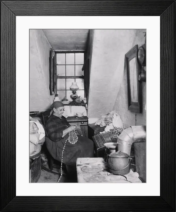 Framed Print : OLD MRS. BENOIT IN HER HUDSON STREET ATTIC, AN INDIAN WIDOW WHO LIVED THERE FOUR YEARS, 1897, by Jacob Riis Framed Print : OLD MRS. BENOIT IN HER HUDSON STREET ATTIC, AN INDIAN WIDOW WHO LIVED THERE FOUR YEARS, 1897, by Jacob Riis