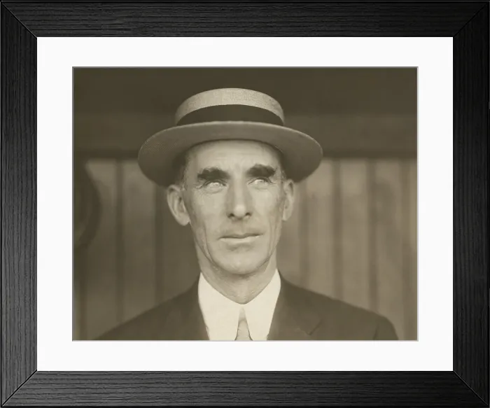 Framed Print : Connie Mack, manager for the American League baseball team Philadelphia Athletics. 1911 photo by Paul Thompson (BSLOC_2018_4_128)