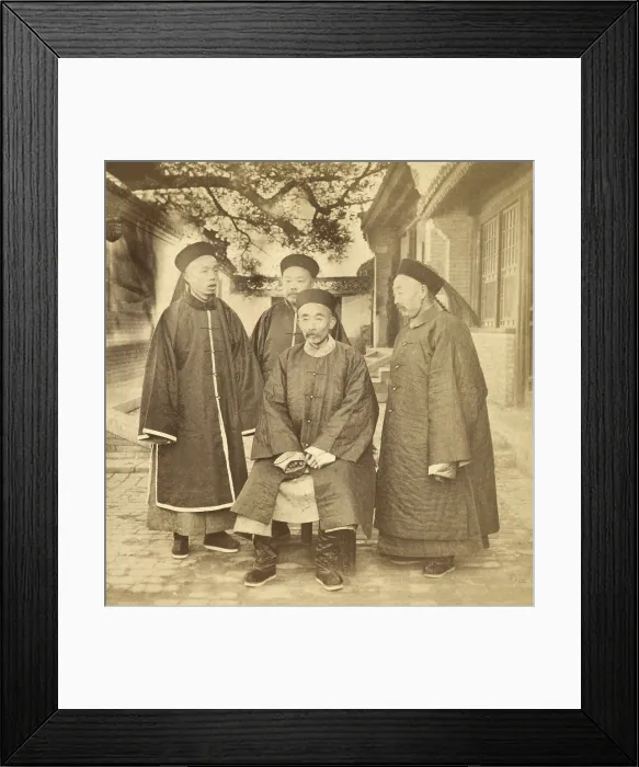 Framed Print : The Chinese Empress Dowagers counsellors during the Boxer Rebellion of 1900
