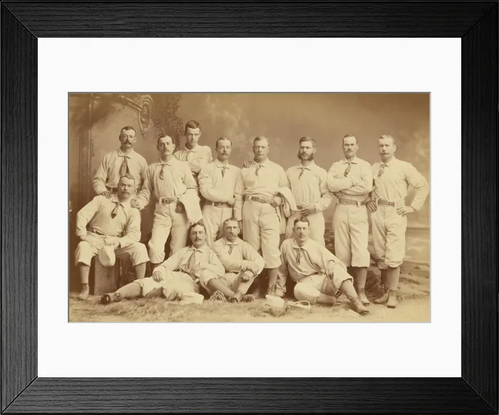 Framed Print : Metropolitan Club was an independent professional team founded in 1880. They played games in Manhattan, Brooklyn, and Hoboken, New Jersey, building a large fan base Framed Print : Metropolitan Club was an independent professional team founded in 1880. They played games in Manhattan, Brooklyn, and Hoboken, New Jersey, building a large fan base
