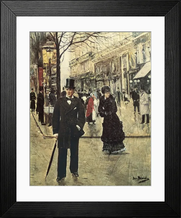 Framed Print : BERAUD, Jean (1849-1935). On the Boulevard. 1895. Modernism. Oil on canvas. FRANCE. Paris. Musee Carnavalet (Carnavalet Museum) Framed Print : BERAUD, Jean (1849-1935). On the Boulevard. 1895. Modernism. Oil on canvas. FRANCE. Paris. Musee Carnavalet (Carnavalet Museum)