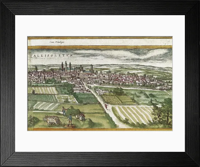 Framed Print : ORTELIUS, Abraham (1527-1598); BRAUN, George (1541-1622); HOGENBERG, Franz (1535-1590). Civitatis Orbis Terrarum (Theatrum orbis terrarum). 1572-1617. Valladolid (1599). Etching Framed Print : ORTELIUS, Abraham (1527-1598); BRAUN, George (1541-1622); HOGENBERG, Franz (1535-1590). Civitatis Orbis Terrarum (Theatrum orbis terrarum). 1572-1617. Valladolid (1599). Etching