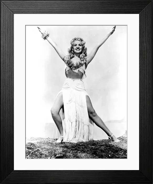 Framed Print : SONG OF THE ISLANDS, Betty Grable, 1942, TM & copyright 20th Century Fox Film Corp. All rights reserved / courtesy Everett Collection Framed Print : SONG OF THE ISLANDS, Betty Grable, 1942, TM & copyright 20th Century Fox Film Corp. All rights reserved / courtesy Everett Collection